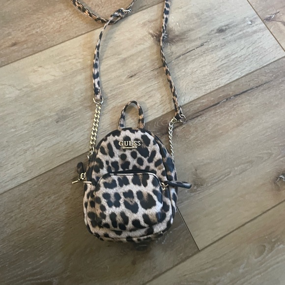 Guess Handbags - Like new guess mini animal print backpack purse